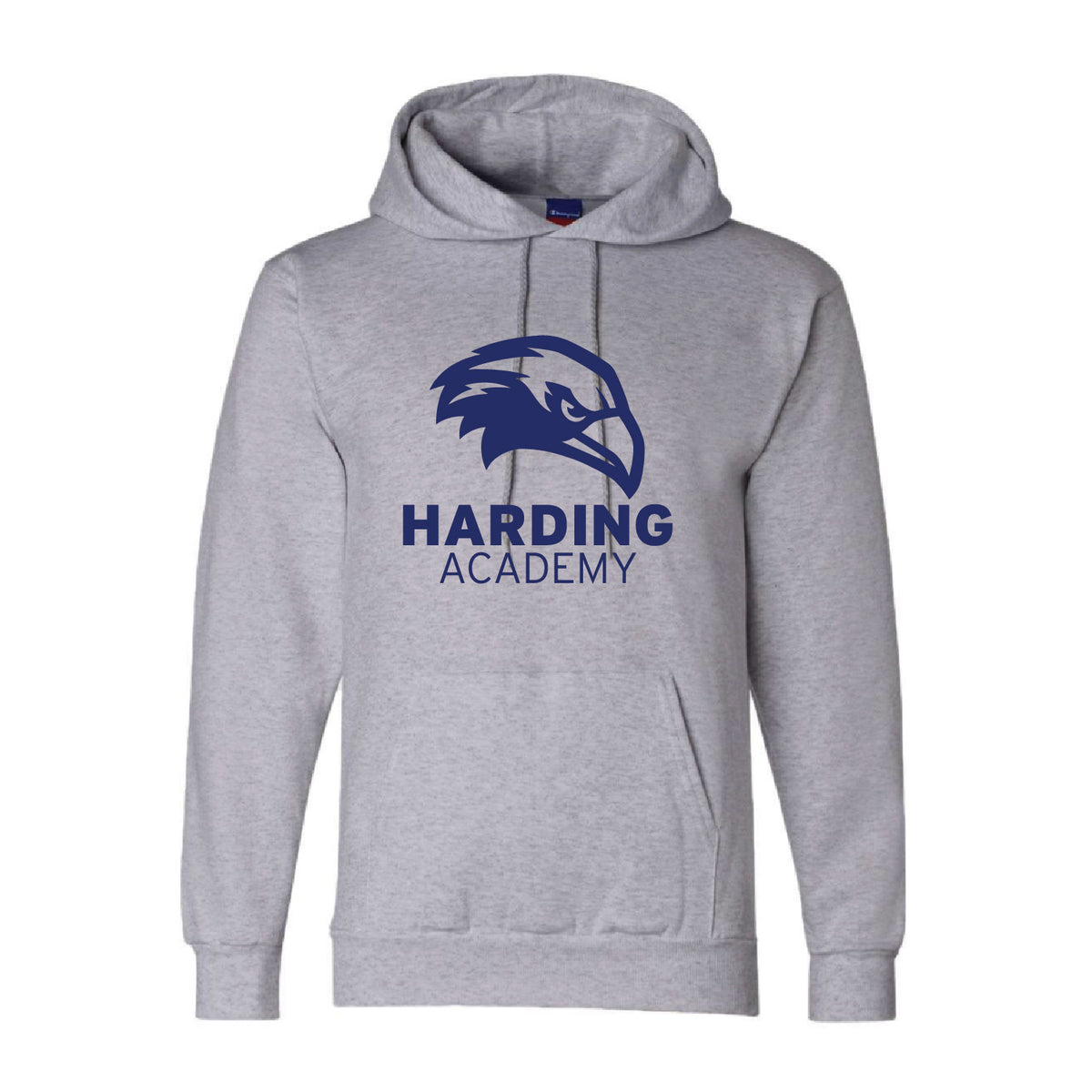 CHAMPION HOODIE | GRAY WITH HAWK