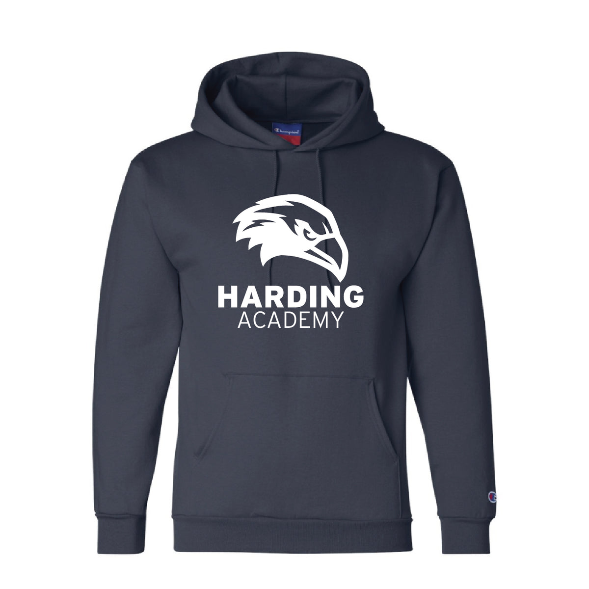CHAMPION HOODIE | NAVY WITH HAWK