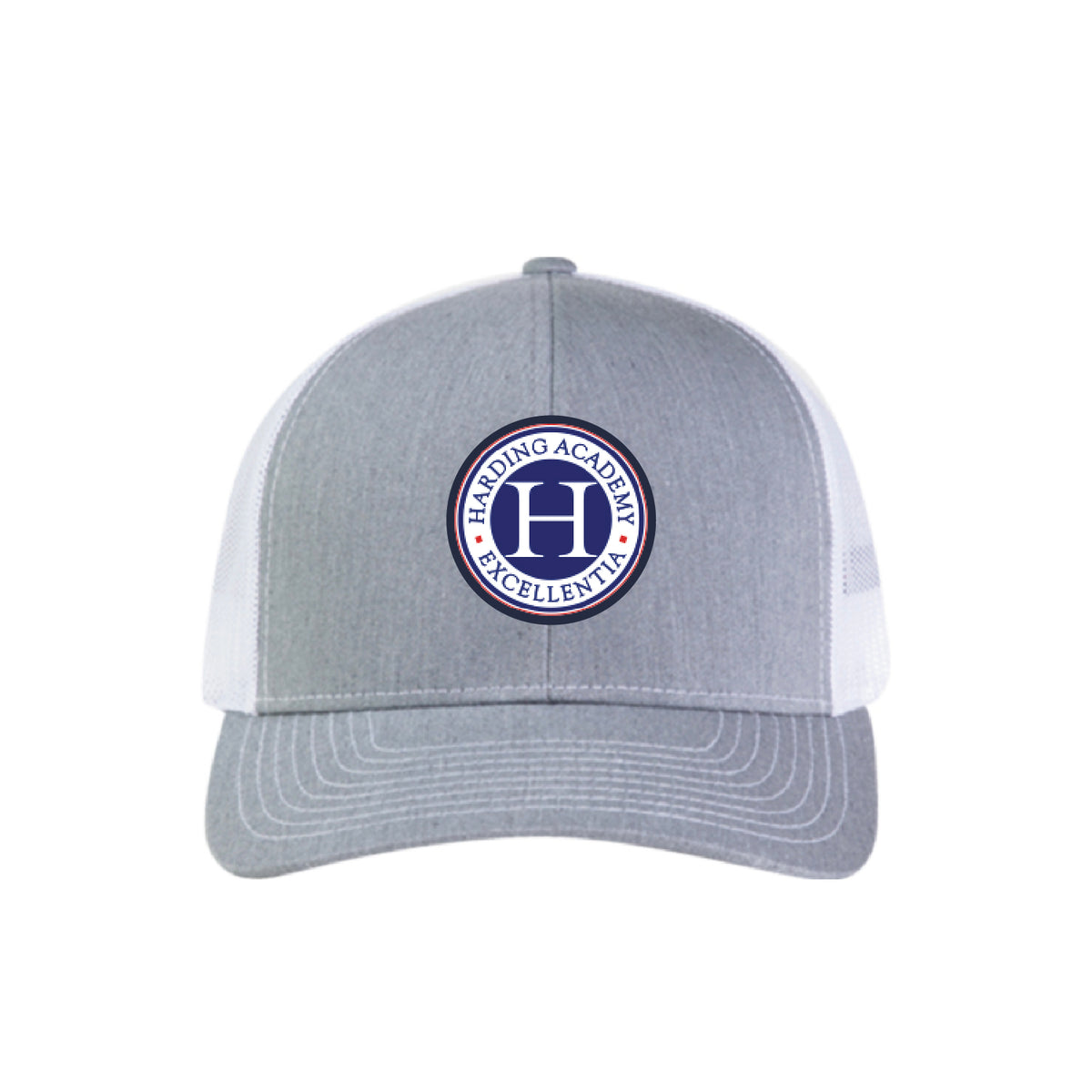 HARDING ACADEMY PATCH TRUCKER HAT | GRAY