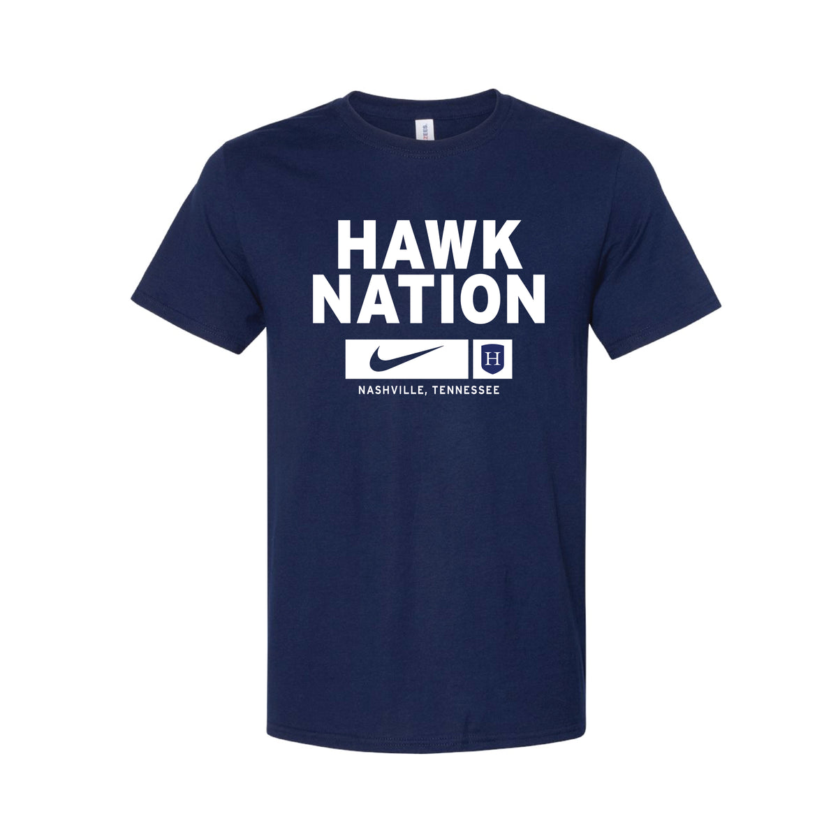 HAWK NATION | NIKE KIDS DRI-FIT TEE | NAVY