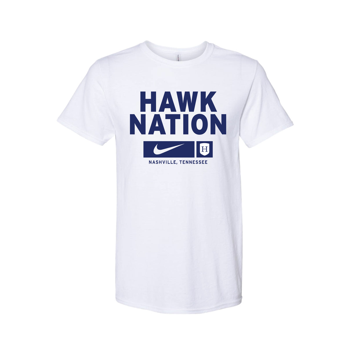 HAWK NATION | NIKE KIDS DRI-FIT TEE | WHITE