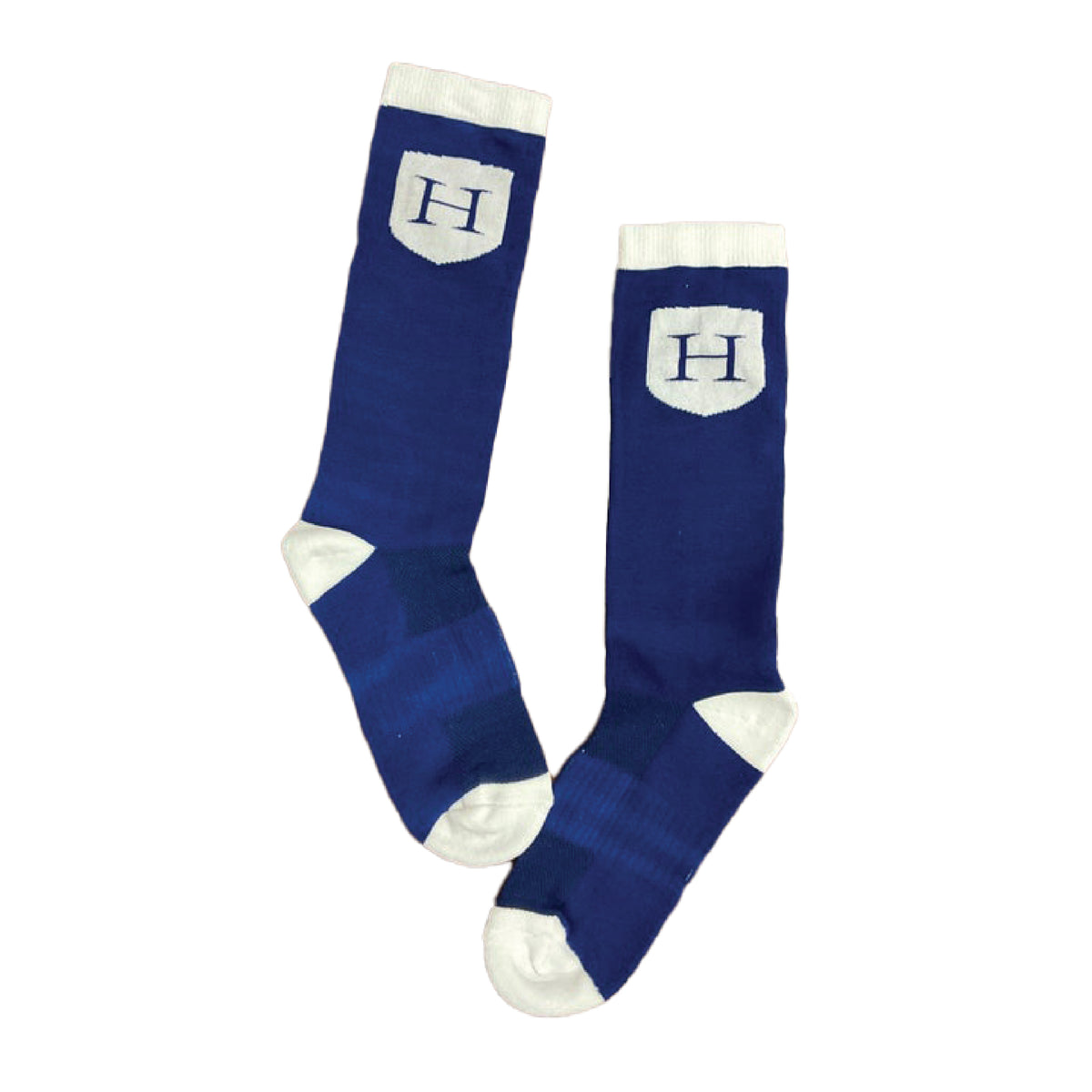 NAVY CREW SOCKS | WHITE CREST