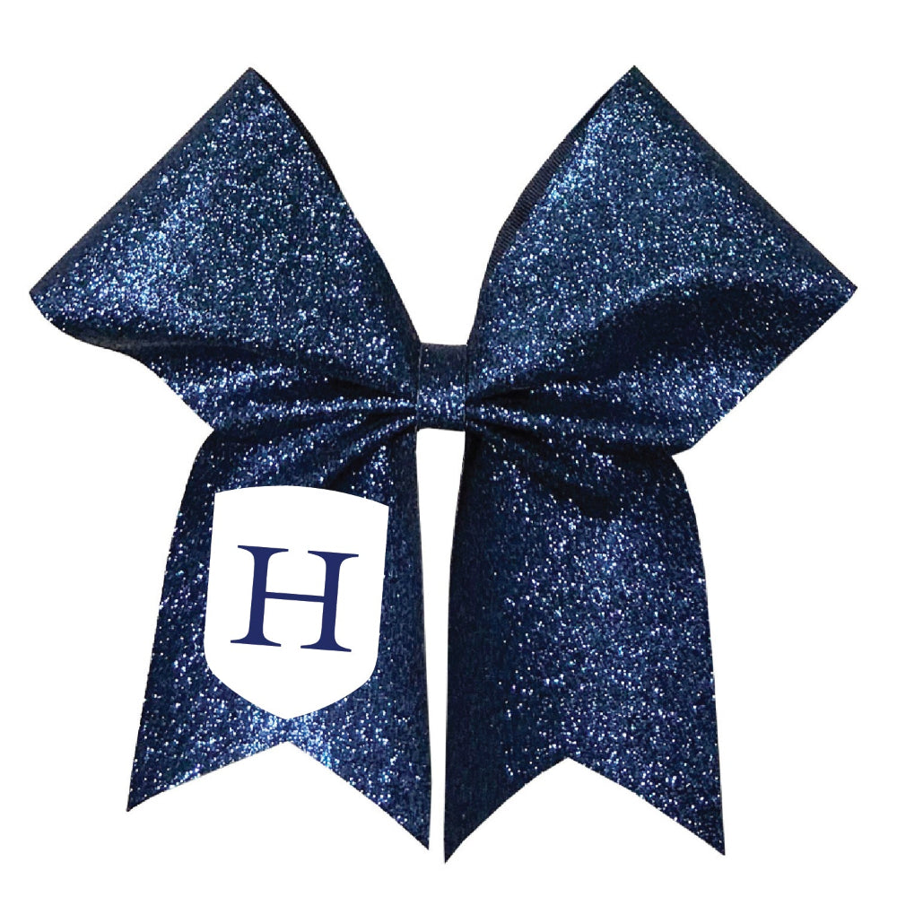 HAIR BOW | NAVY | GLITTER