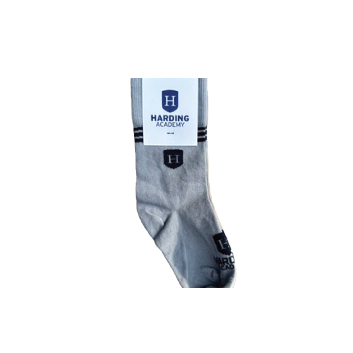 GREY HARDING CREST SOCKS