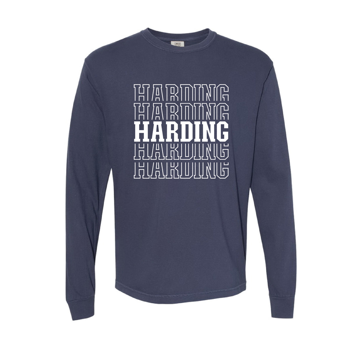 COMFORT COLORS LONG-SLEEVE TEE | NAVY | ADULT