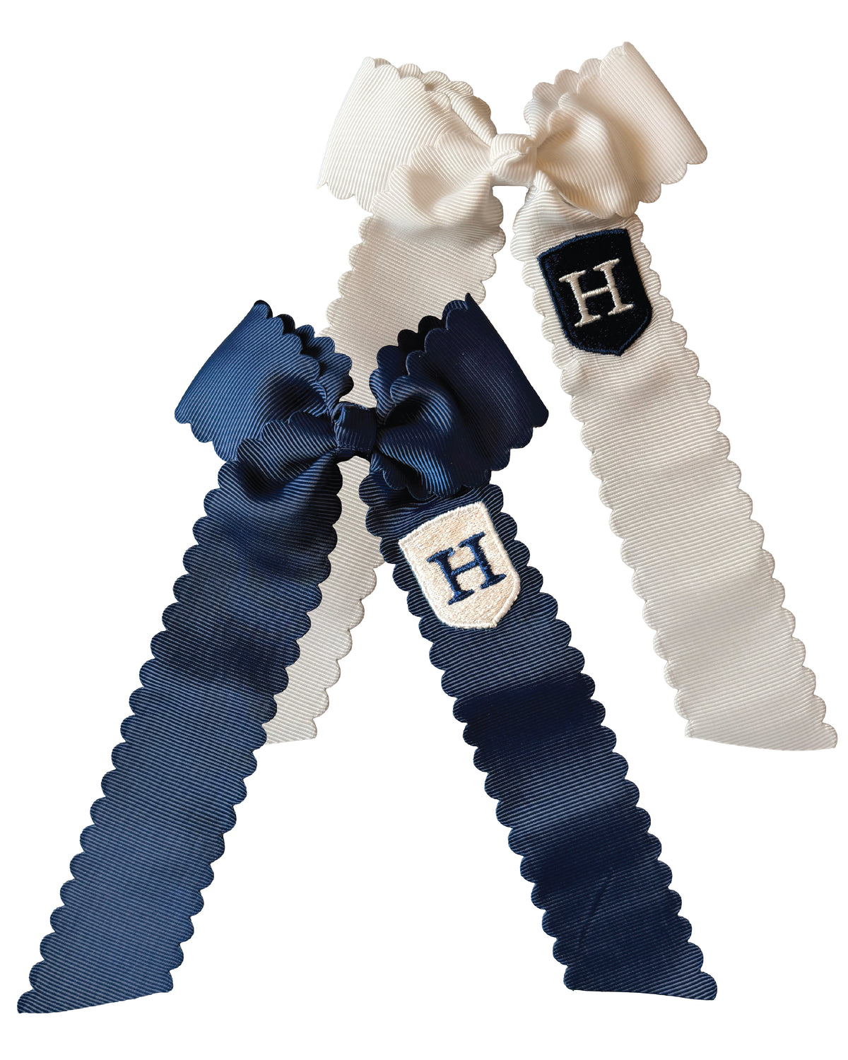 SCALLOP HAIR BOW | LONG