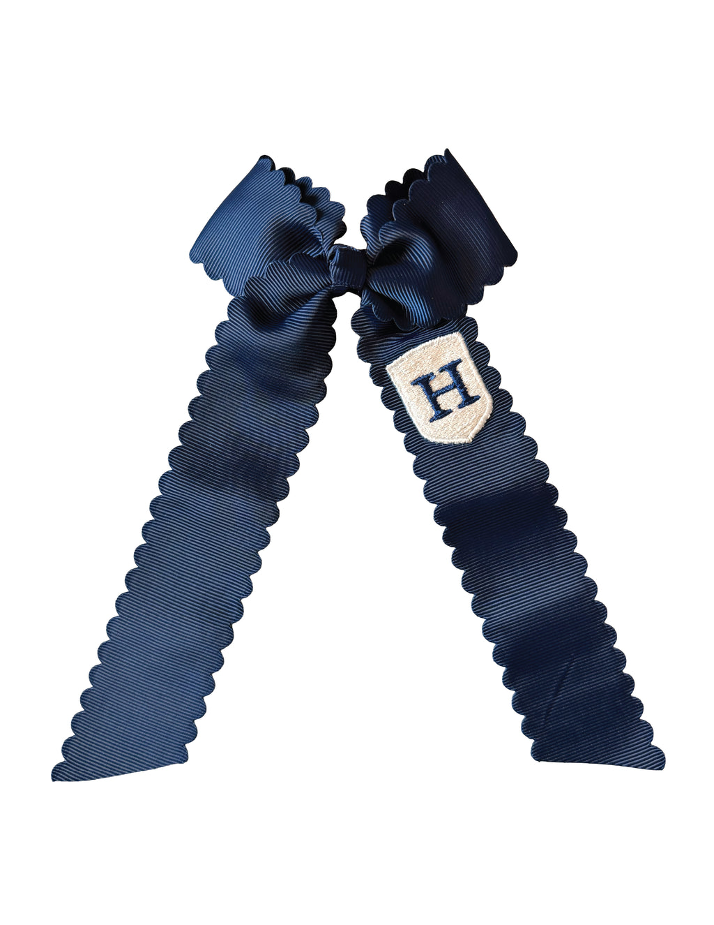 SCALLOP HAIR BOW | LONG