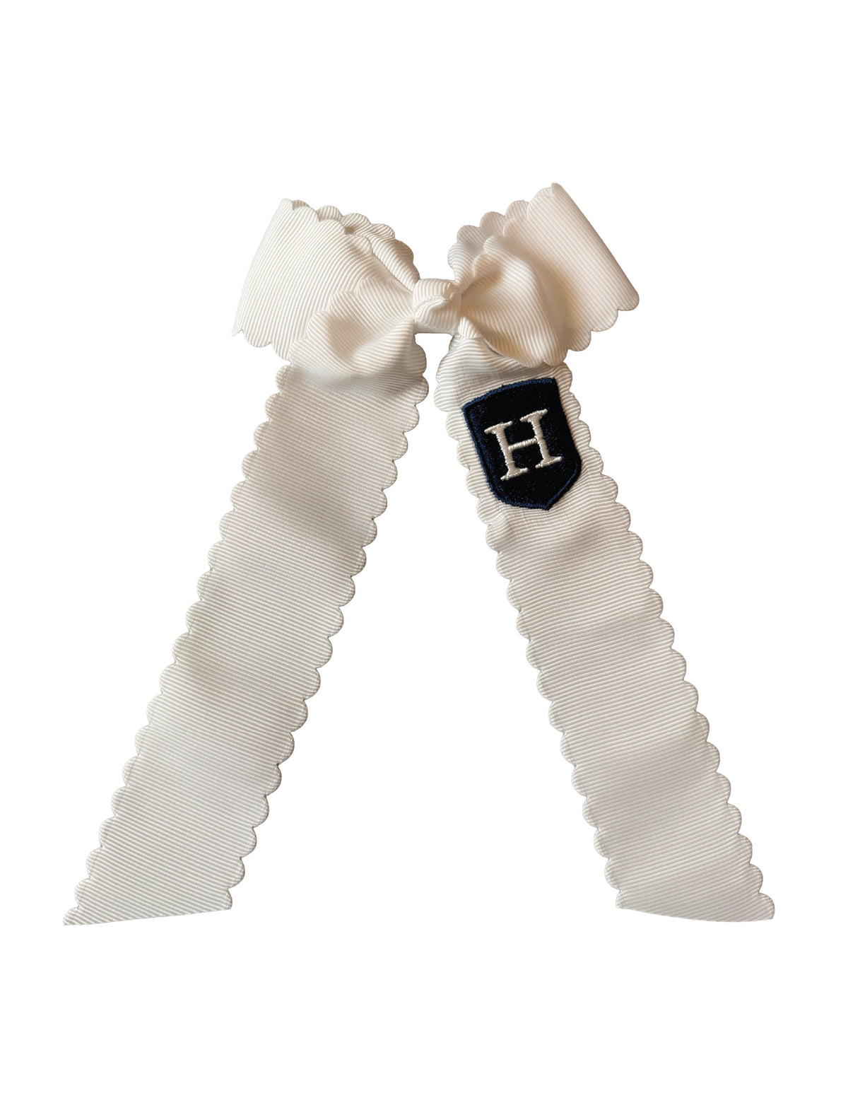 SCALLOP HAIR BOW | LONG