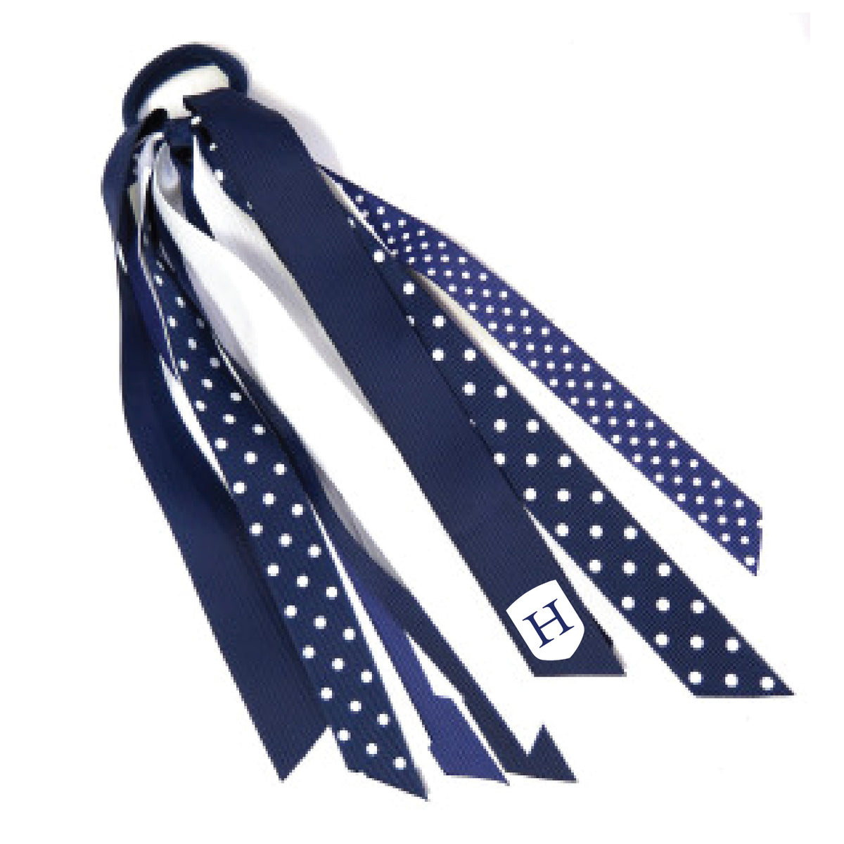 PONYTAIL ELASTIC | NAVY STREAMERS