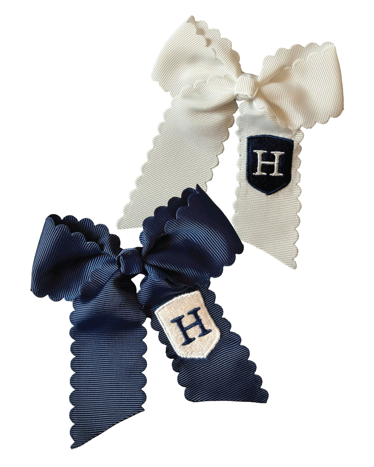 SCALLOP HAIR BOW | SHORT